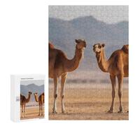 Two Camel in The Desert Wooden Jigsaw Puzzles for Adults
