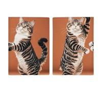 Two Cats Dancing Leather Passport Holder Covers Case Minimalist Passport Sleeve Travel Wallet Passport Book Holders for Women Men, style, 20.3x13.8cm
