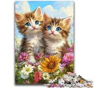 Two Cats Jigsaw Puzzles for Teenagers 2000 Jigsaws,Brain Intelligence Challenge Addictive Toys for Home Decoration (70X100cm)