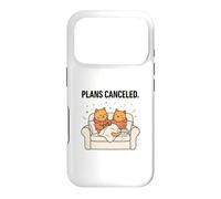 Two Cats Plans Canceled Funny Couch Sitting Tea Kitten Gift Case for iPhone 17 Pro
