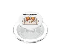 Two Cats Plans Canceled Funny Couch Sitting Tea Kitten Gift PopSockets PopGrip for MagSafe