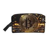 Two Coins with a B Large Capacity Toiletry Bag, Lightweight Travel Wash Bag with Padding, for Men Women