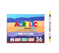Two-Color Direct Liquid Marker Paper-impermeable Stackable Graffiti pens -18 36 Colors