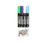 Two-Color erasable Glass Pen Graffiti Liquid Chalk -4 (8 Colors) Classic Colors