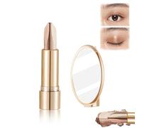 Two-color luxury lazy eye shadow stick, gradient eye shadow stick flash, two-color three-wipe light luxury lazy eye shadow stick