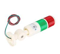 Two-Color Warning Light 24V DC Flash LED Indicator Multi-Layer Always-on Warning Light with Foldable Base