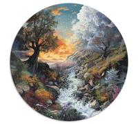 Two Colored Tree Jigsaw Puzzles Puzzle for Adults Kids. 1000 Piece Whimsical Challenge Toy Educational Game Home Decoration for Educational Games Gifts 1000pcs (67.5x67.5cm)