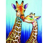 Two Colorful Giraffes - Jigsaw Puzzles For Adults 1000-Piece Diy Puzzle Kids Wooden Toys