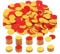 Two Colour Counters 200 Pcs, Double Sided Counters Red Yellow Maths, Plastic Counting Math Counters Chips Bingo, Playing Counter Counting for Kids Educational Math Games Learning and Classroom