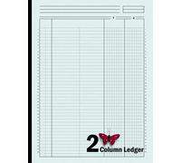 Two Column Ledger: 2 Column Ledger Record Book, Accounting Note Pad, Columnar Ledger Pad, Account ledger book 2 column, Accounting Record Keeping Books, 120, Size 8.5"X11"( Volume-2)