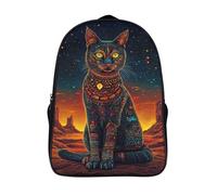 two compartment casual rucksack 3d printed animal portraits daypacks cool deer firm ergonomics bag adjustable padded shoulder strap-16inch,travel backpack for teens and adults