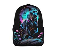 two compartment school rucksack 3d prints black panther daypacks cool neon night firm fashion school bag with pockets-16inch,school backpack hiking outdoor activities