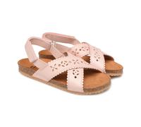 Two Con Me - Perforated Criss Cross Sandals Powder pink 25EU