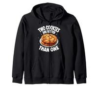 Two Cookies Are Better Than One Bakery Bake Baker Banking Zip Hoodie