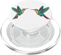Two Couple Hummingbirds Colibris Birds Artwork PopSockets PopGrip for MagSafe