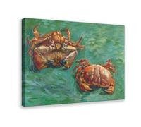 Two Crabs by Vincent Van Gogh Poster Bedroom Canvas Decor Print Wall Art Office Room Aesthetic Decor Gift Frame 16x24inch(40x60cm)