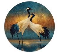 Two Cranes Dancing Under The Starry Sky 1000pcs (67.5x67.5cm) Erwachsenenpuzzle - Erwachsenenpuzzle DIY-Puzzlespielzeug