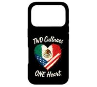 Two Cultures One Heart Half American Half Mexican USA Mexico Case for iPhone 17 Pro