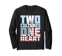 Two Cultures One Heart USA Guatemala Long Sleeve T-Shirt