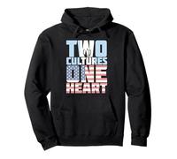 Two Cultures One Heart USA Guatemala Pullover Hoodie