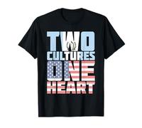 Two Cultures One Heart USA Guatemala T-Shirt