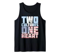 Two Cultures One Heart USA Guatemala Tank Top