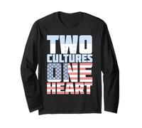Two Cultures One Heart USA Honduras Long Sleeve T-Shirt
