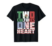Two Cultures One Heart USA Mexico T-Shirt