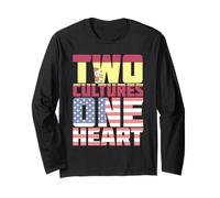 Two Cultures One Heart USA Spain Long Sleeve T-Shirt