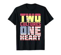 Two Cultures One Heart USA Spain T-Shirt