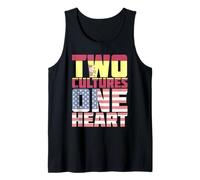 Two Cultures One Heart USA Spain Tank Top