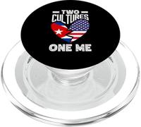 Two Cultures One Me American Cuban Cuba Heritage PopSockets PopGrip for MagSafe