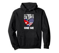 Two Cultures One Me American Cuban Cuba Heritage Pullover Hoodie