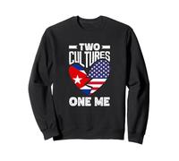 Two Cultures One Me American Cuban Cuba Heritage Sweatshirt