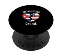 Two Cultures One Me Funny Cuban American Heritage PopSockets Adhesive PopGrip