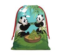Two cute big pandas S Patterned Gift Bags - Add a touch of formality to weddings, Christmas, birthdays, and anniversaries - (S - L)