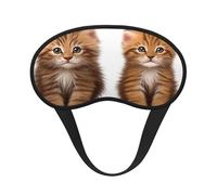 Two Cute Cats Sleep Eye Mask, Soft & Comfortable for Men, Women, Comfortable Sleep Mask