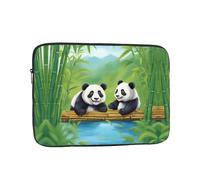 two cute pandas Printing 12 inch Laptop Case Essential Accessory for Commuting and Office Use