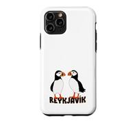 Two Cute puffins from Reykjavík Iceland Case for iPhone 11 Pro