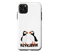 Two Cute puffins from Reykjavík Iceland Case for iPhone 11 Pro Max