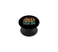 Two Dad Jokes Are Better Than One Funny Fathers Day PopSockets Adhesive PopGrip