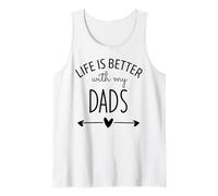 Two Dads are Better Than One Dad Life is Better with My Dads Tank Top
