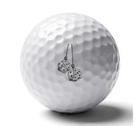 Two Dice Hanging on A Rope Golf Balls for Men Golfers Distance Straighter Shots Funny Ball
