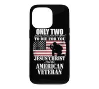 Two Died for You Jesus and American Veteran Memorial Gift Case for iPhone 13 Pro