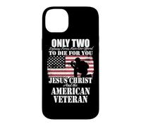 Two Died for You Jesus and American Veteran Memorial Gift Case for iPhone 14 Plus