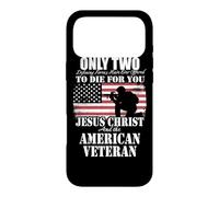 Two Died for You Jesus and American Veteran Memorial Gift Case for iPhone 17 Pro Max