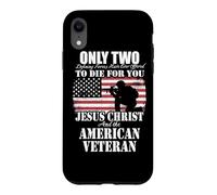Two Died for You Jesus and American Veteran Memorial Gift Case for iPhone XR