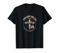 Two Died for You Jesus and The American Veteran Dog Tags T-Shirt