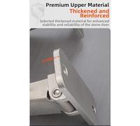 Two Dimensional Adjustable Concealed Hinge Made from Heavy Duty Stainless Steel for Stone Doors with Easy Fine Tuning Features (F)