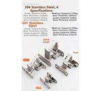 Two Dimensional Adjustable Concealed Hinge Made from Heavy Duty Stainless Steel for Stone Doors with Easy Fine Tuning Features (G)